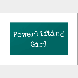 Powerlifting Girl Simple Posters and Art